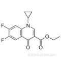 1-CYCLOPROPYL-6,7-DIFLUORO-4-OXO-1,4-DIHYDROQUINOLINE-3-CARBOXYLATE D&#39;ETHYLE CAS 98349-25-8